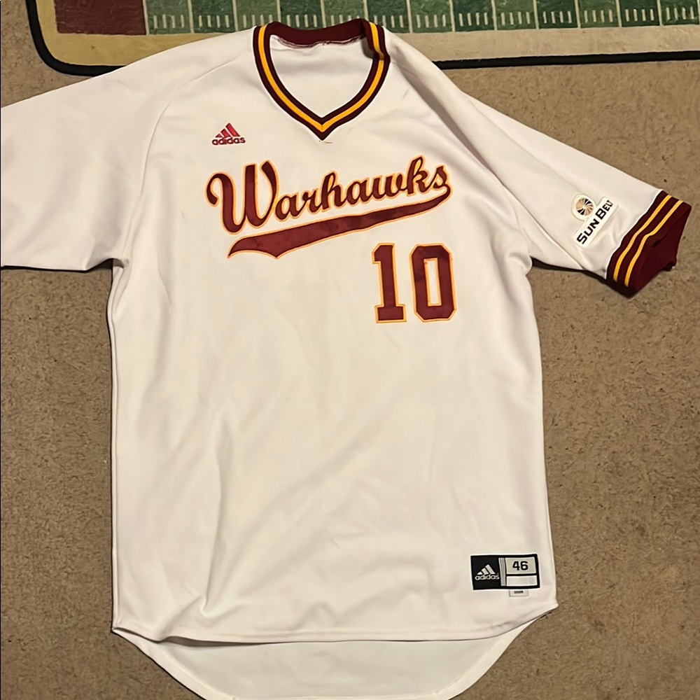 Adidas University of Louisiana Monroe Men’s Large baseball jersey #10